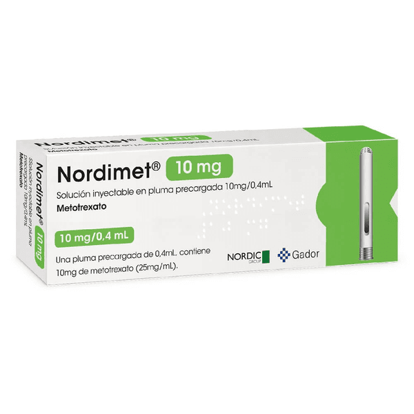 Nordimet 22,5 mg: Solución inyectable en pluma precargada para sistema inmunitario hiperactivo