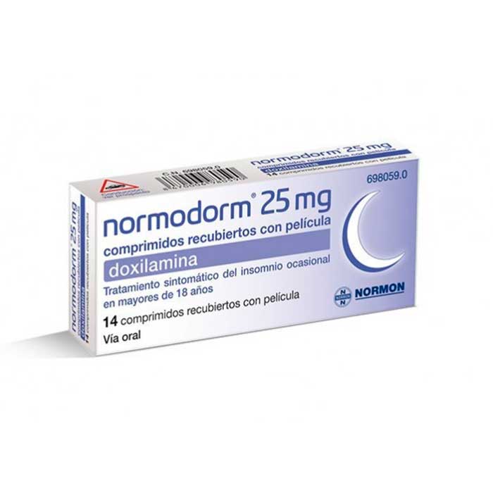 Normodorm 25 mg: Información, dosis y precauciones – Prospecto de comprimidos recubiertos con película