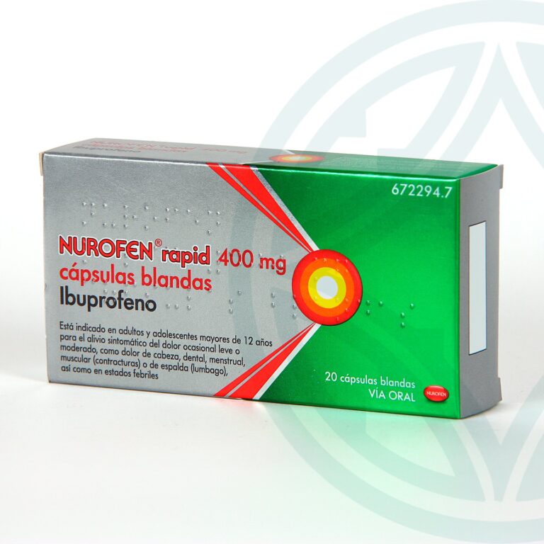 Nurofen Rapid 400 mg: Ficha técnica y beneficios de las cápsulas blandas