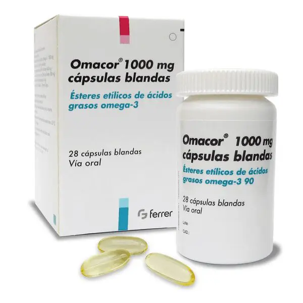 Omacor 1000 mg: precio, prospecto y capsulas blandas