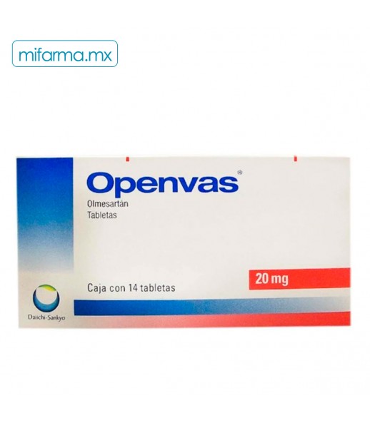 Openvas 20 mg: ficha técnica, dosis y usos del comprimido recubierto