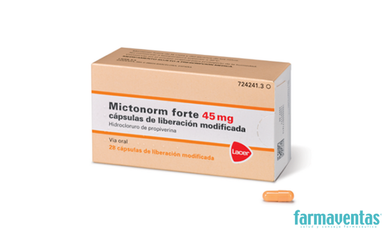 Opiniones de Mictonorm Forte: Ficha Técnica y Efectos de las Cápsulas de Liberación Modificada 45 mg