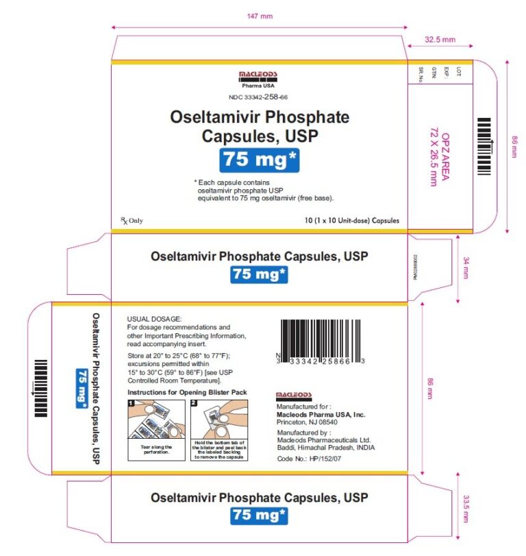 Oseltamivir 75 mg: Prospecto, indicaciones y dosis – HEC Pharm