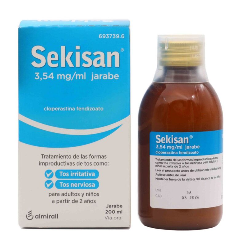 Para qué sirve el jarabe Sekisan: Ficha técnica y dosis recomendada de Cloperastina Normon 3,54 mg/ml