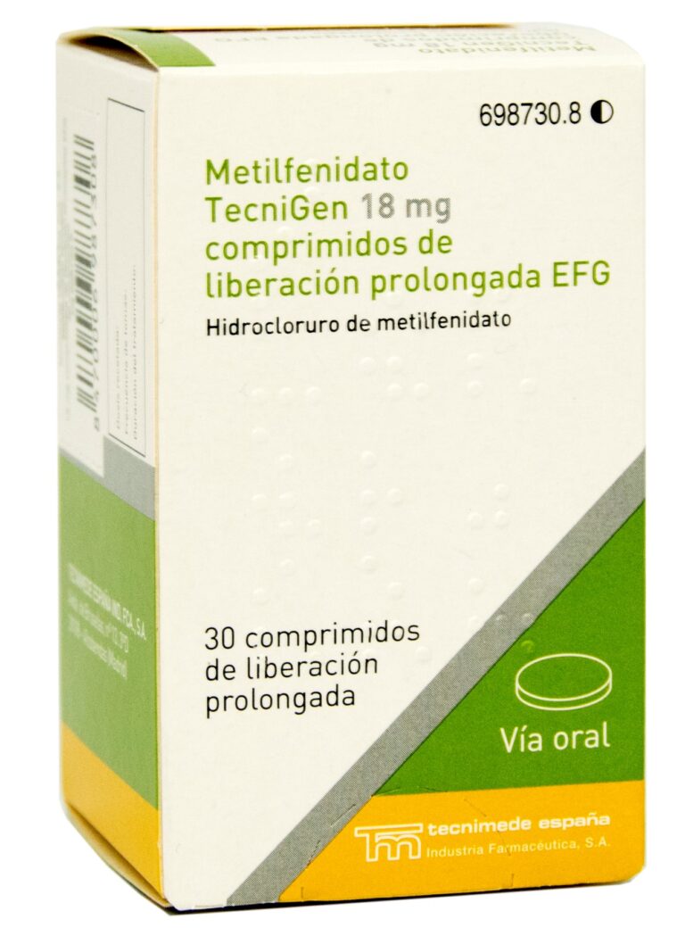 ¿Para qué sirve el metilfenidato Tecnigen 18 mg de liberación prolongada EFG? – Prospecto e información