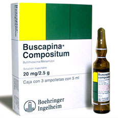 Para qué sirve la Buscapina de 10 mg: Prospecto y uso de la solución inyectable Buscapina Compositum 2500 mg/20 mg