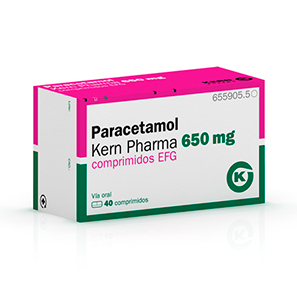 Paracetamol sin lactosa: ficha técnica, dosis y efectos – Comprimidos Kern Pharma 650 mg EFG