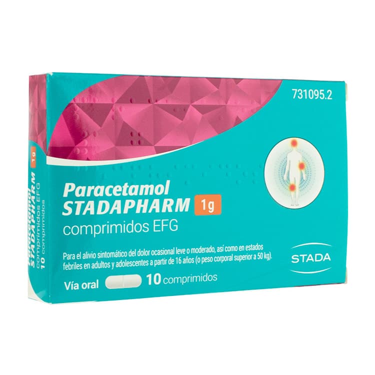 Paracetamol Stadapharm 1g: Prospecto, Comprimidos EFG