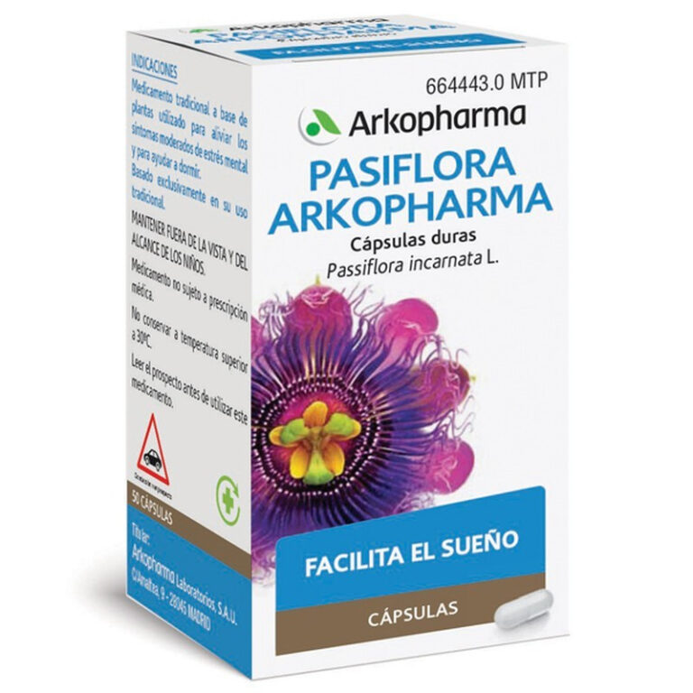 Pasiflora en pastillas: Prospecto, cápsulas duras de Arkopharma
