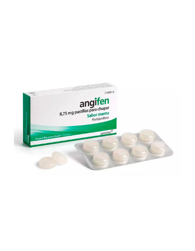 Pastillas para la garganta Angifen 8,75 mg – Prospecto y sabor a menta