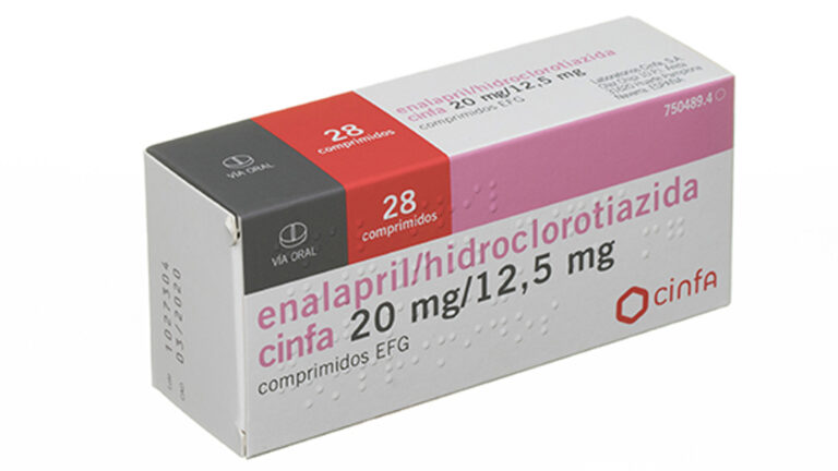 Pastillas para la tensión y la micción frecuente: Prospecto de Enalapril/Hidroclorotiazida Teva 20 mg/12,5 mg comprimidos EFG