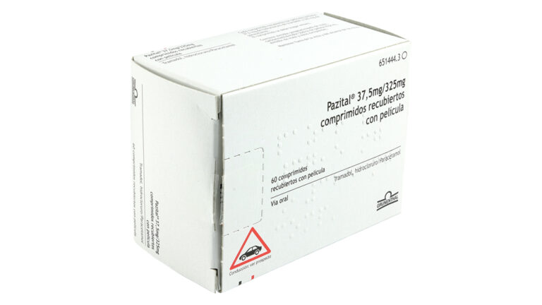 Pazital 37,5 mg/325 mg: Ficha técnica y uso de los comprimidos recubiertos con película