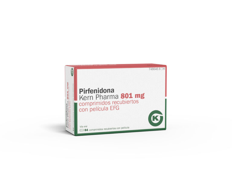 Pirfenidona Teva 801 mg: Efectos secundarios y prospecto de los comprimidos recubiertos con película EFG