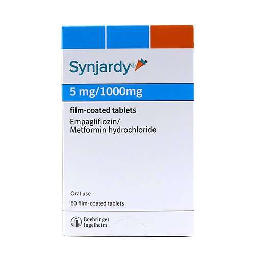 Precio de Synjardy con receta: Prospecto y características – Comprimidos recubiertos de 5 mg/1000 mg