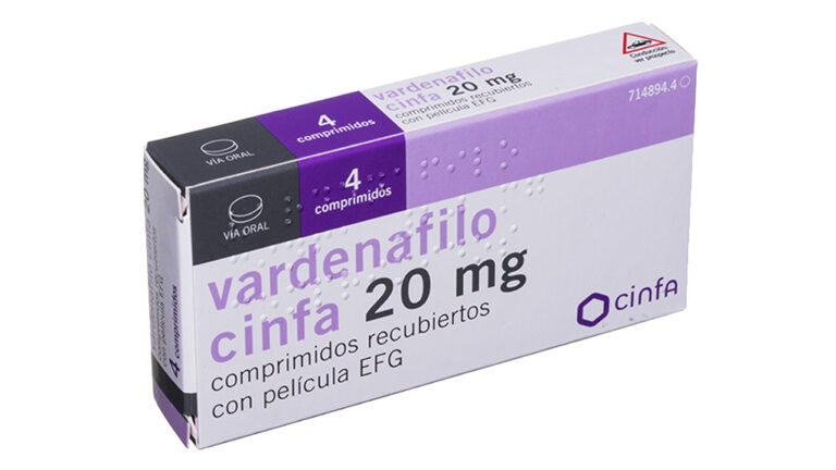 Precio y ficha técnica de Vardenafilo Pensa 20 mg