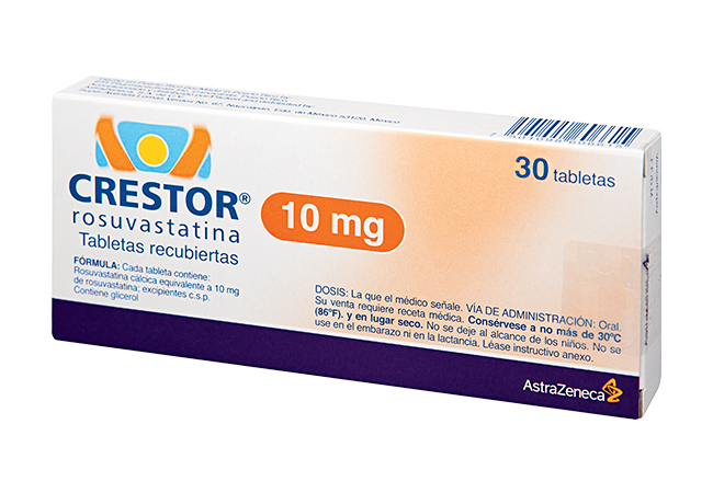 Presentación y especificaciones del Crestor 10 mg: ficha técnica de comprimidos recubiertos con película