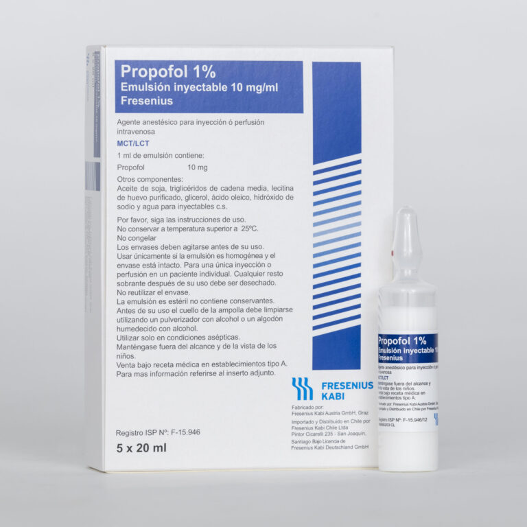 Principio activo del Propofol Lipoven Fresenius 20 mg/ml: prospecto, emulsión inyectable y para perfusión en jeringa precargada EFG