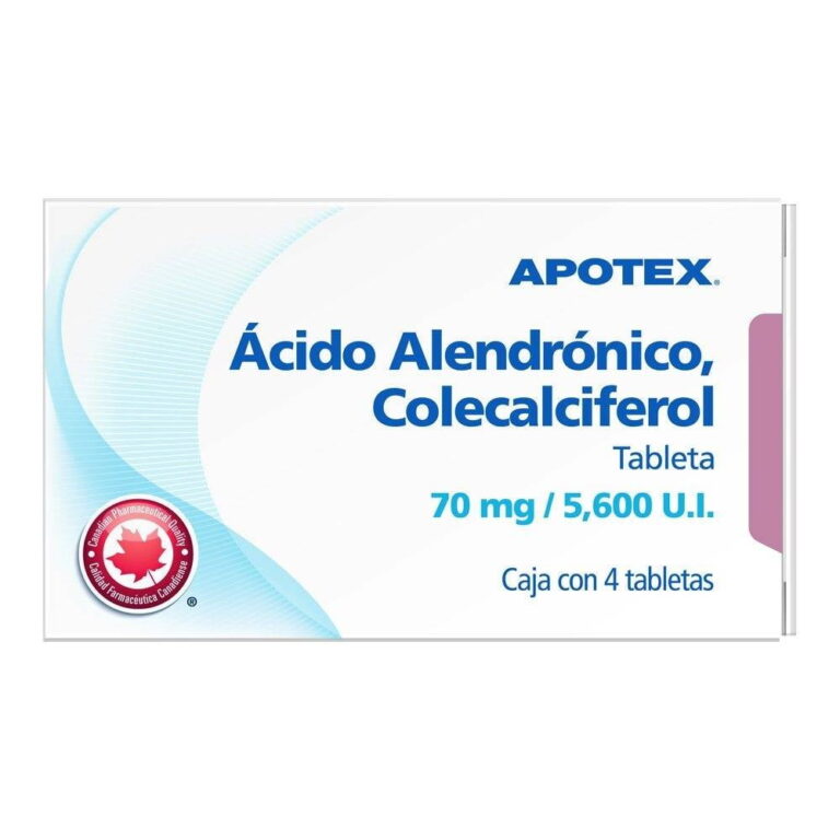 Prospecto Ácido Alendrónico 70 mg – Comprimidos EFG de Apotex