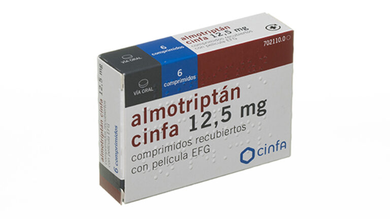 Prospecto Almotriptan Cinfa 12.5 mg: Información básica sobre los comprimidos recubiertos