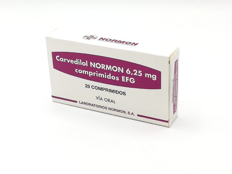 Prospecto Carvedilol 6.25 mg: Información, usos y dosificación | Normon