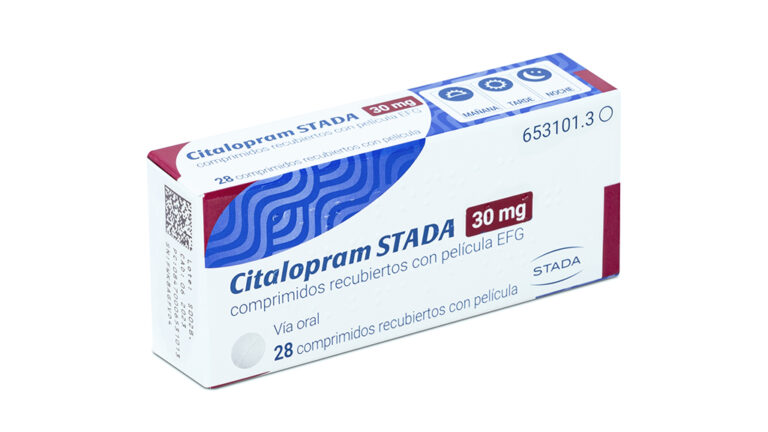 Prospecto Citalopram Stada 30 mg: Información sobre comprimidos recubiertos con película EFG