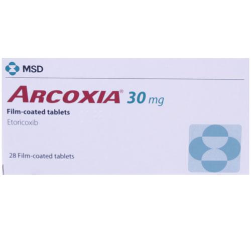 Prospecto de Arcoxia 30 mg: precios y características de los comprimidos recubiertos con película