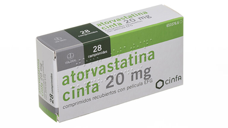 Prospecto de Atorvastatina Cinfa 20 mg – Comprimidos Recubiertos con Película EFG