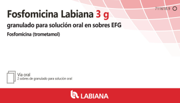 Prospecto de Fosfomicina Labiana 2 g: Granulado para solución oral en sobres EFG