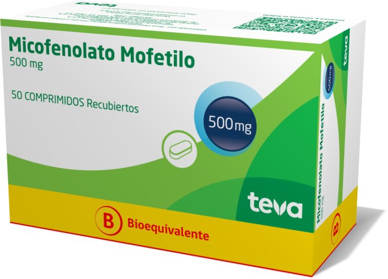 Prospecto de Micofenolato Accord 500 mg: efectos secundarios y relación con el cansancio