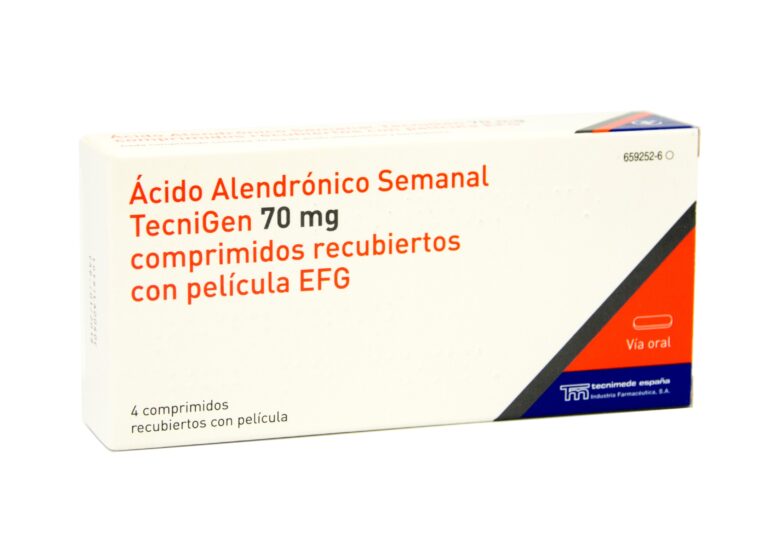 Prospecto del alendronato nombre comercial: información sobre los comprimidos recubiertos de 70 mg semanales de Alter Genéricos (EFG)