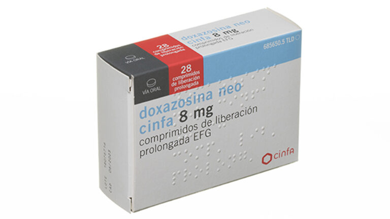 Prospecto Doxazosina 8 mg: Información sobre los Comprimidos de Liberación Prolongada EFG