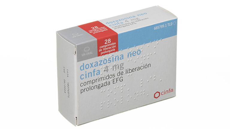 Prospecto Doxazosina Neo Cinfa 4 mg: Comprimidos de Liberación Prolongada EFG