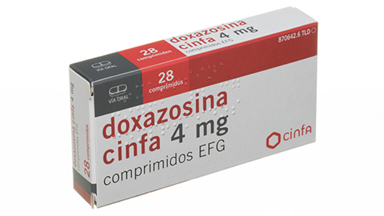Prospecto Doxazosina Neo Cinfa 4 mg – Información y dosificación
