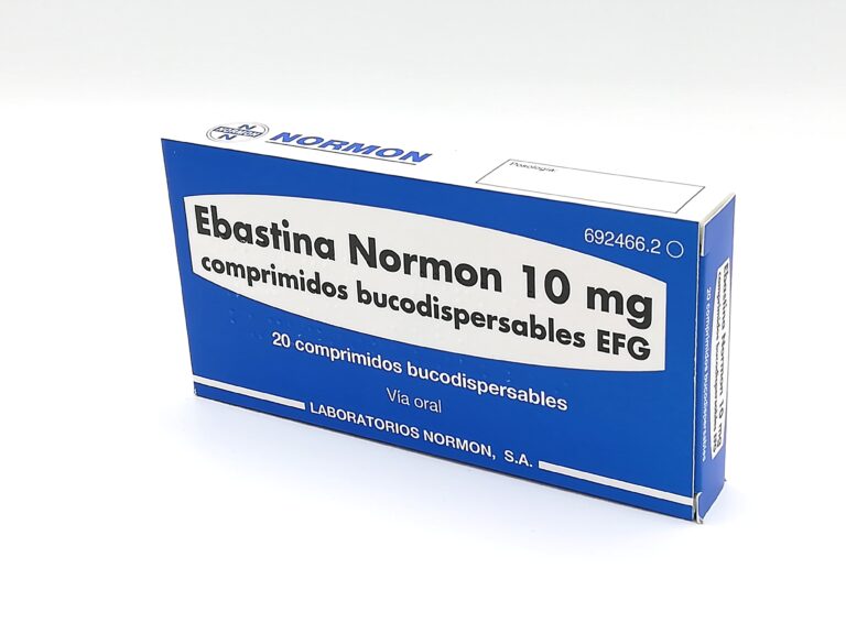 PROSPECTO EBASTINA NORMON 10 mg: Información sobre dosificación y efectos secundarios