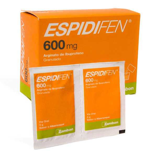 Prospecto Espidifen 600 mg: Usos y sabor albaricoque | Información del medicamento