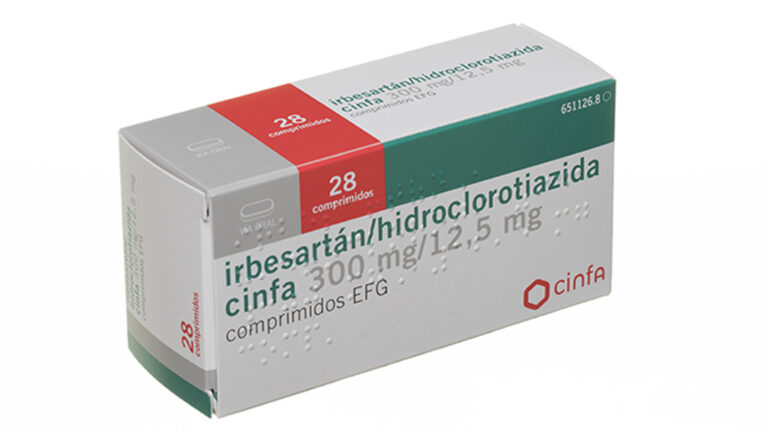 Prospecto Irbesartan/Hidroclorotiazida CINFA: 300/12,5 mg Comprimidos EFG – Información, Dosificación