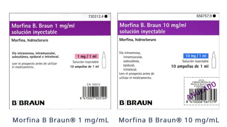 Prospecto morfina B. Braun: Solución inyectable 20 mg/ml