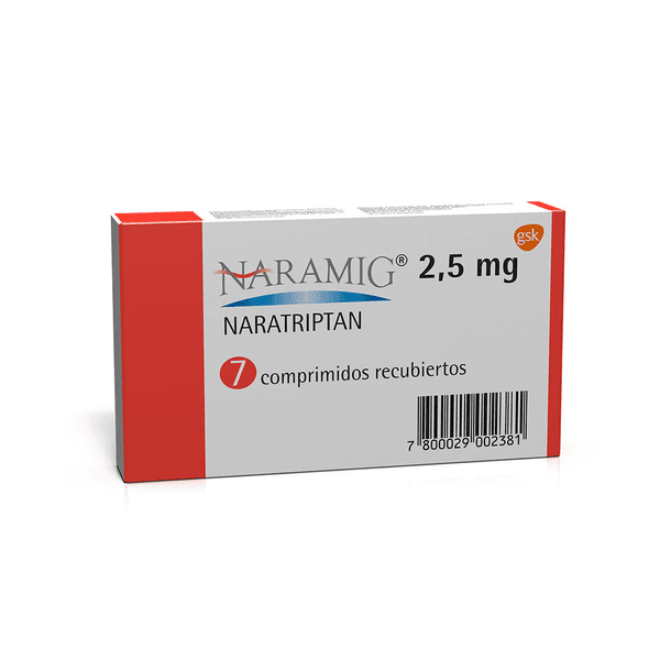 Prospecto Naramig 2,5 mg: Información y usos del comprimido recubierto con película