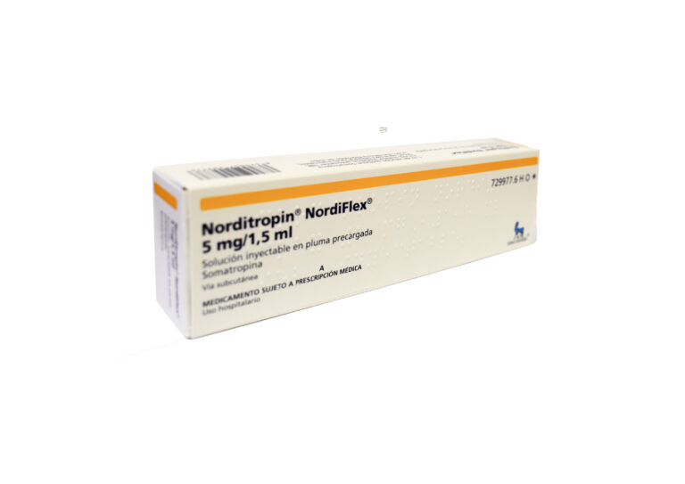 Prospecto Norditropin Nordiflex: Hormona de Crecimiento de calidad en presentación de 5 mg/1,5 ml en pluma precargada