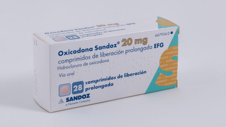 Prospecto Oxicodona Sandoz 20 mg: Dosificación y liberación prolongada EFG