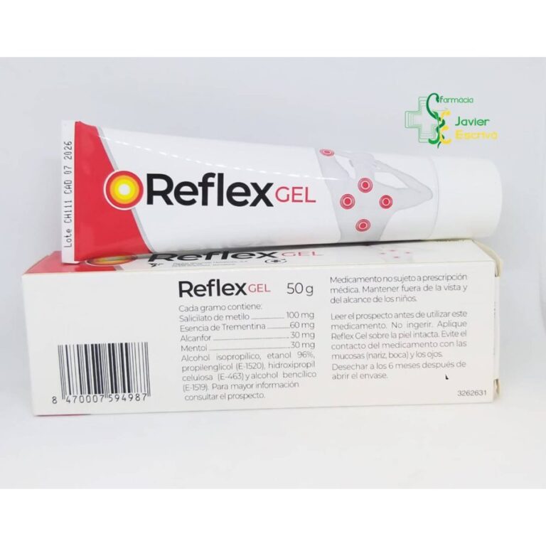 Prospecto Reflex Gel: Para qué sirve y beneficios de este producto