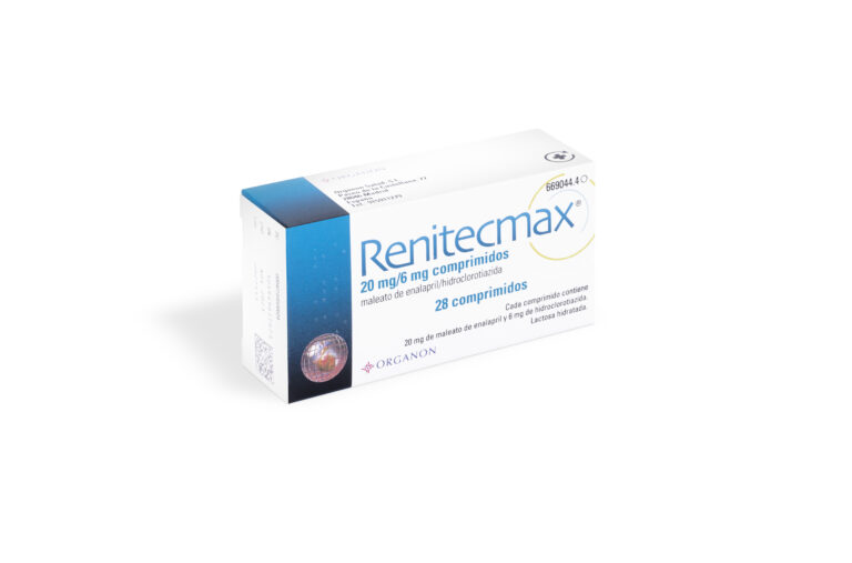 Prospecto Renitecmax 20/6 mg: Indicaciones, efectos secundarios y posología