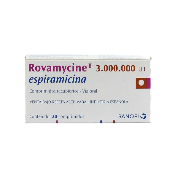 Prospecto Rovamycine 1,5 millones de UI: Información y precios | Farmacia Toxoplasmosis