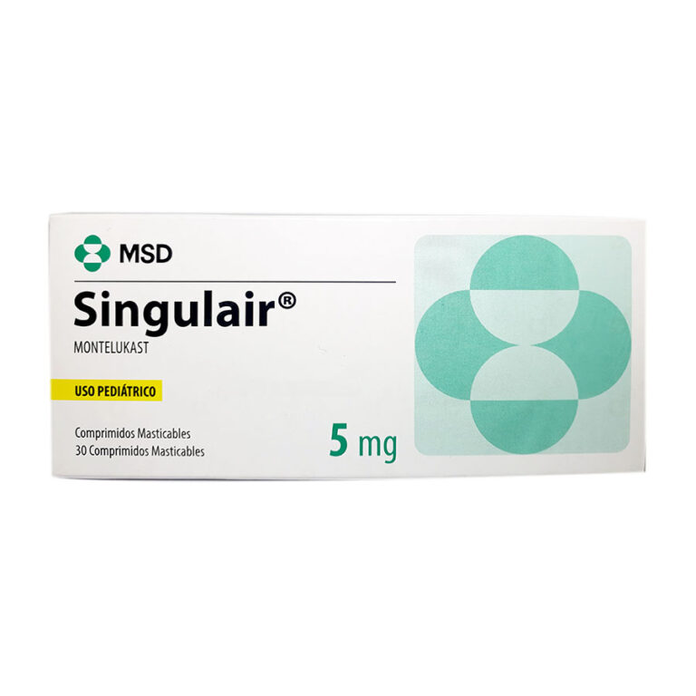 Prospecto Singulair 5 mg: información sobre los comprimidos masticables