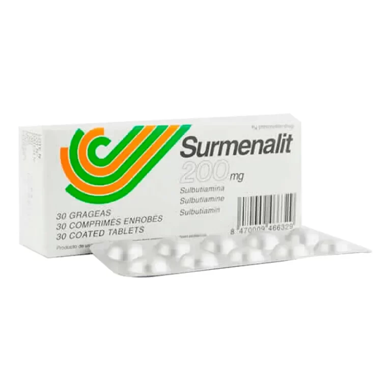 Prospecto Surmenalit 200 mg: Comprimidos recubiertos y beneficios