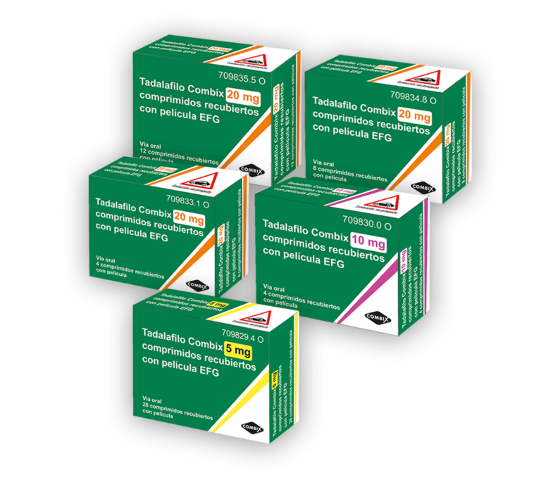 Prospecto Tadalafilo Combix 20 mg: Comprimidos Recubiertos con Película EFG