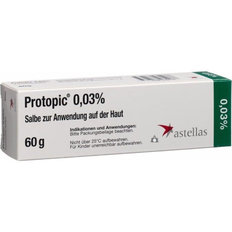 Protopic crema precio: Prospecto y uso de la pomada al 0,03%