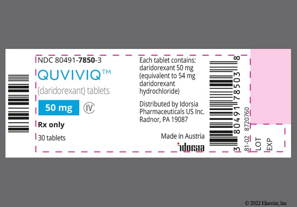 Quviviq 50 mg: Precio en Farmacia España y Prospecto de Comprimidos Recubiertos