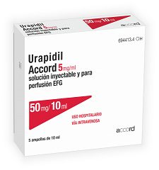 Reducir la presión arterial en 5 minutos: Urapidil Accord 5 mg/ml, solución inyectable y para perfusión EFG