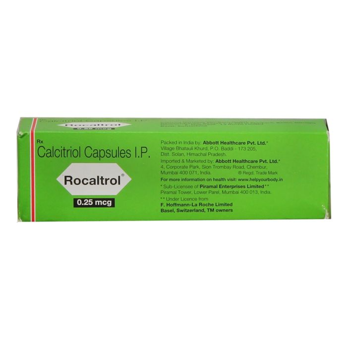 Rocaltrol 0,25 mcg: prospecto de cápsulas blandas de calcitriol 0 25 mcg